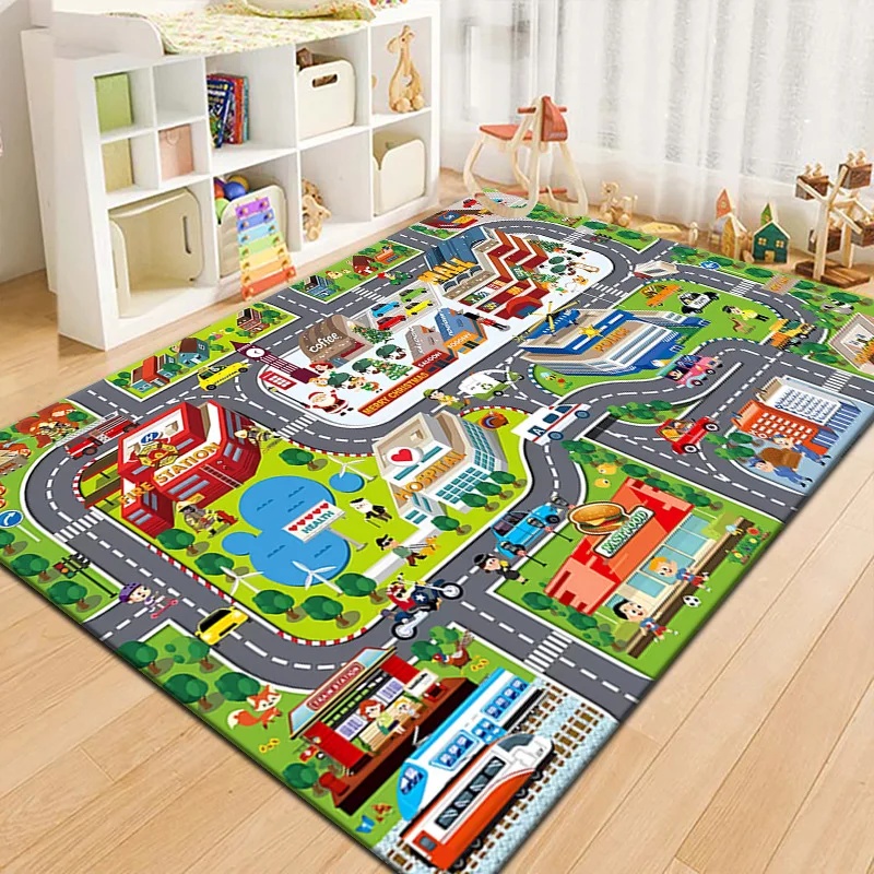 Colorful Kids City Map Play Ma - đánh giá và giá Outdoor Adventure Educator